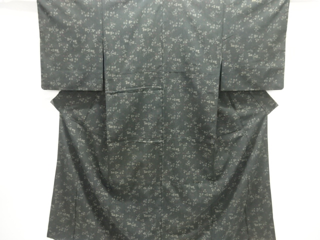 JAPANESE KIMONO / ANTIQUE KIMONO / SILK / HON SHIOZAWA / WOVEN ABSTRACT